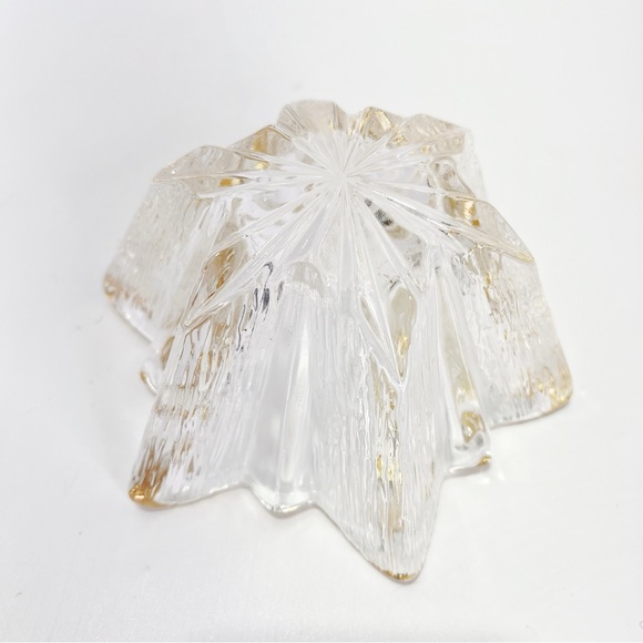 Vintage Home Beautiful Golden Glow Candle Holder Glass Made In Germany - Picture 4 of 4